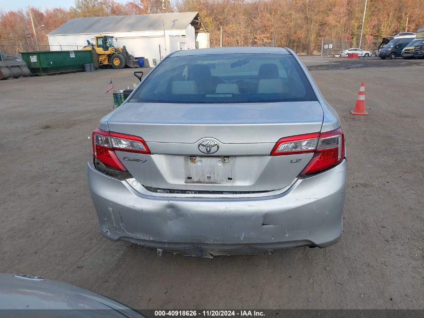 2012 Toyota Camry Le VIN: 4T4BF1FK3CR229082 Lot: 40918626