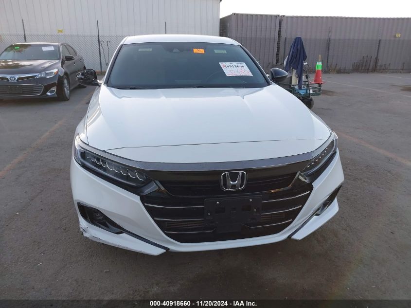 2022 Honda Accord Sport VIN: 1HGCV1F35NA033066 Lot: 40918660