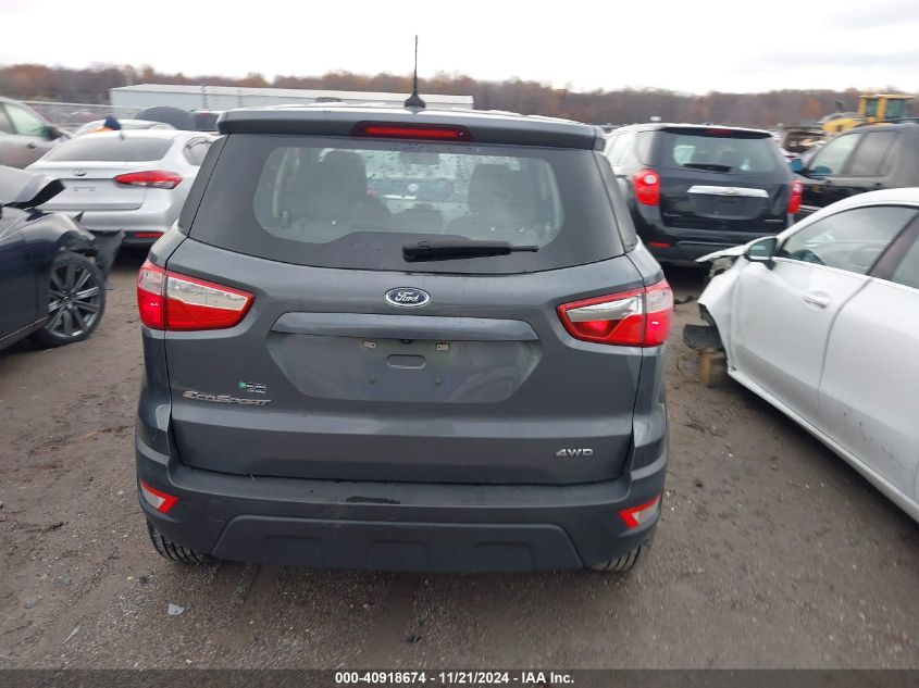 2020 Ford Ecosport S VIN: MAJ6S3FL3LC330179 Lot: 40918674