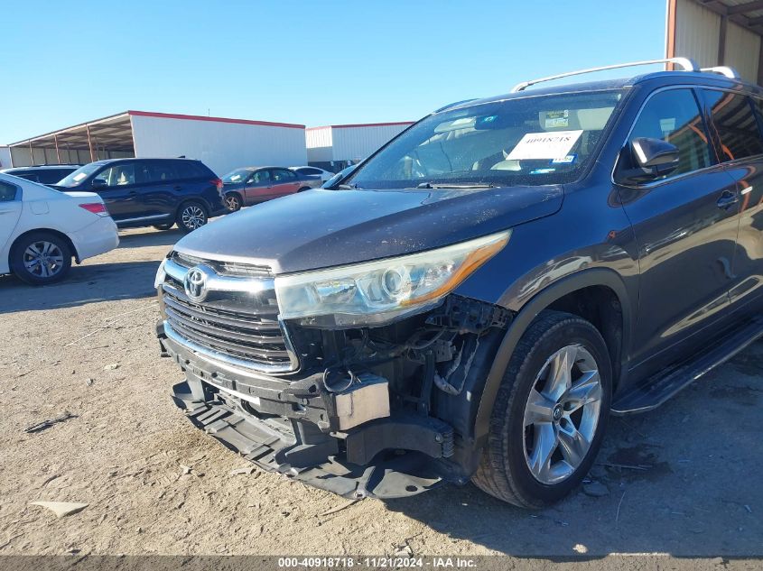 2016 Toyota Highlander Limited V6 VIN: 5TDYKRFHXGS187415 Lot: 40918718