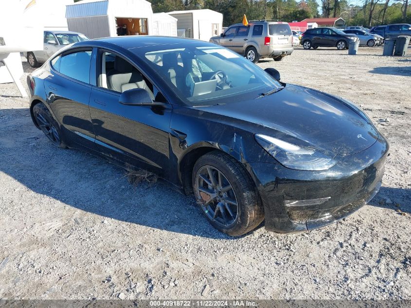 VIN 5YJ3E1EB5NF331549 2022 TESLA MODEL 3 no.1