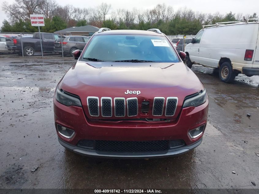 2019 Jeep Cherokee Limited 4X4 VIN: 1C4PJMDX5KD282349 Lot: 40918742