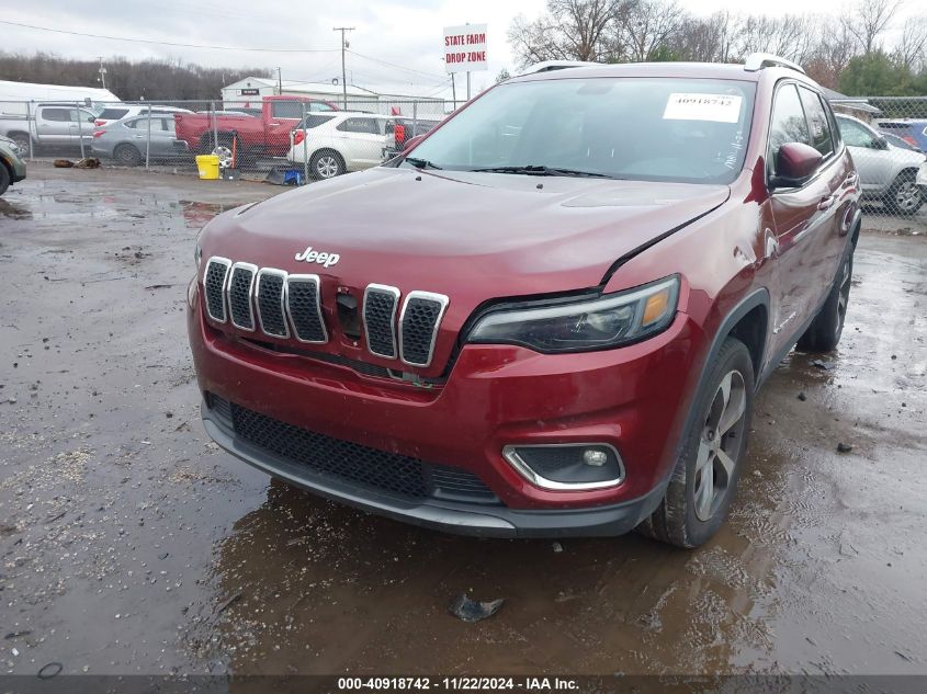 2019 Jeep Cherokee Limited 4X4 VIN: 1C4PJMDX5KD282349 Lot: 40918742