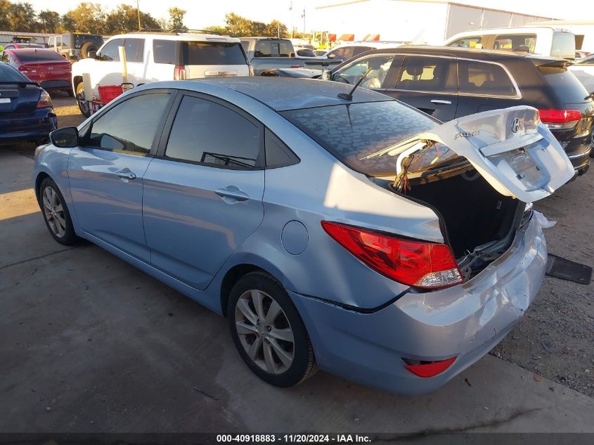 2012 Hyundai Accent Gls VIN: KMHCU4AE9CU145680 Lot: 40918883