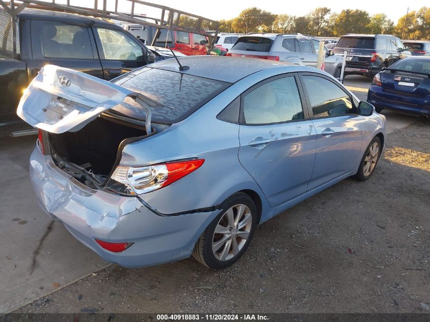 2012 Hyundai Accent Gls VIN: KMHCU4AE9CU145680 Lot: 40918883