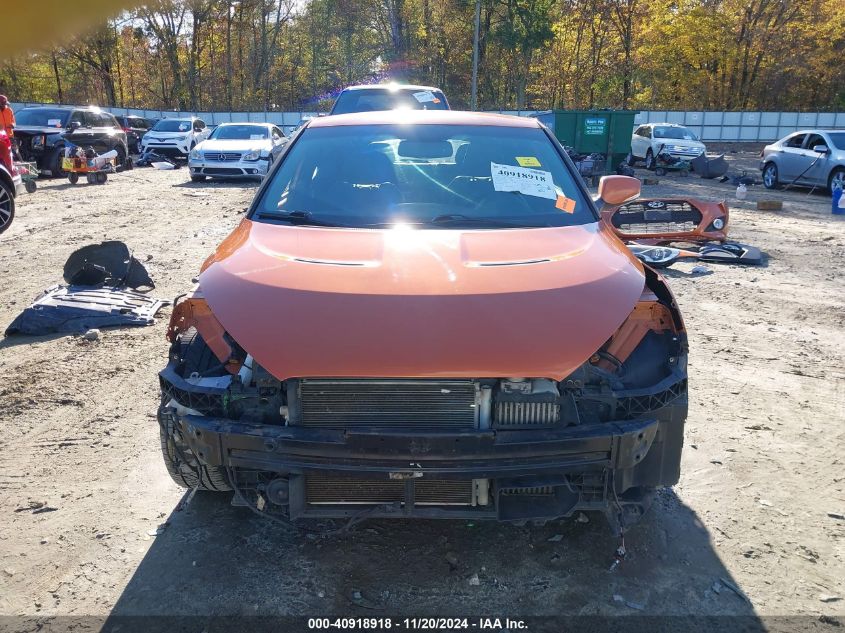 2013 HYUNDAI VELOSTER TURBO W/BLACK - KMHTC6AE0DU180429