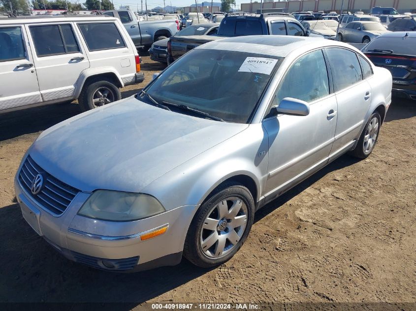 2002 Volkswagen Passat Glx VIN: WVWRH63BX2P010836 Lot: 40918947