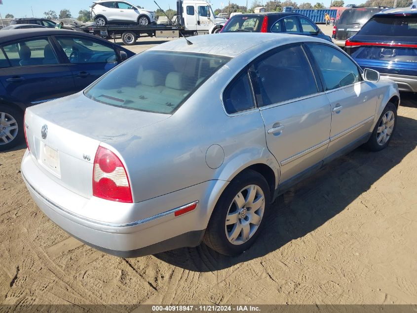 2002 Volkswagen Passat Glx VIN: WVWRH63BX2P010836 Lot: 40918947