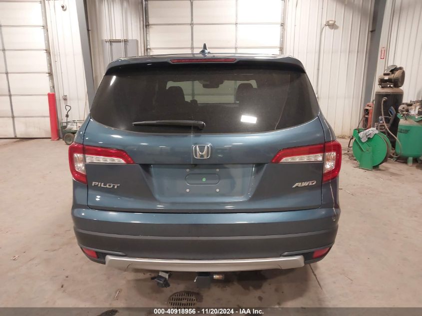 2019 Honda Pilot Ex-L VIN: 5FNYF6H51KB037373 Lot: 40918956