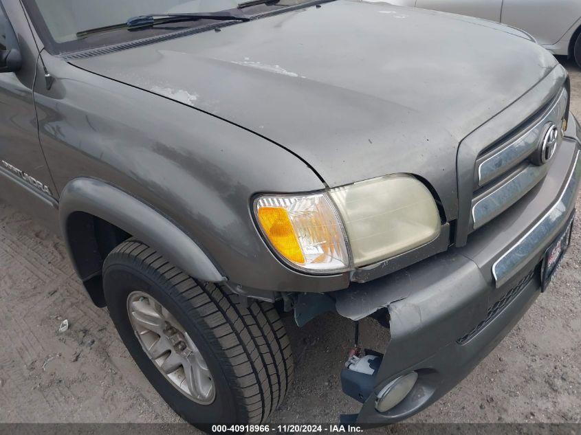 2003 Toyota Tundra Limited V8 VIN: 5TBRT38123S402920 Lot: 40918966