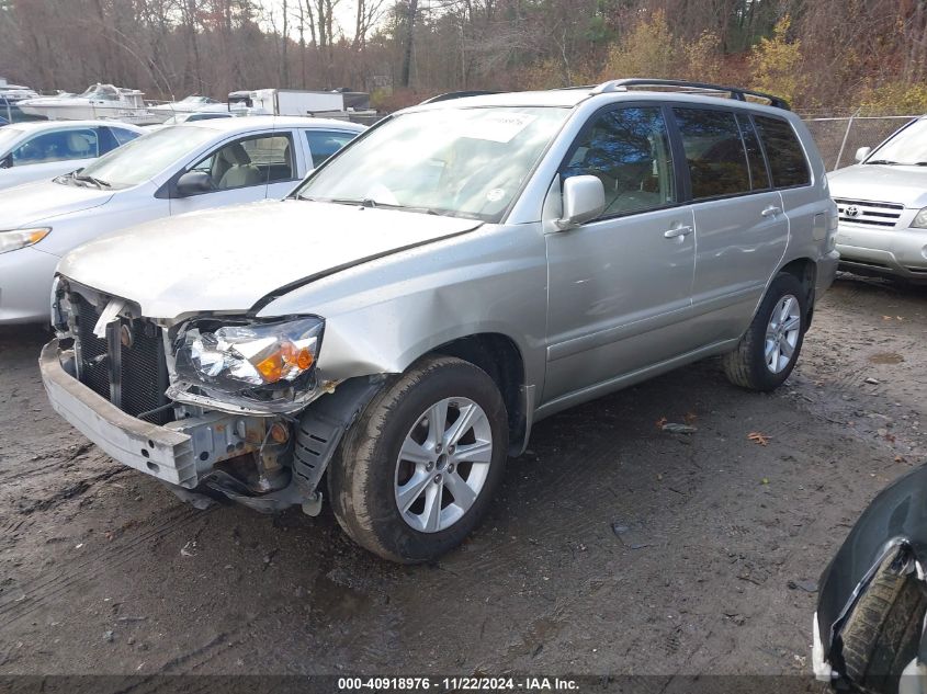 2006 Toyota Highlander V6 VIN: JTEDP21A060103925 Lot: 40918976