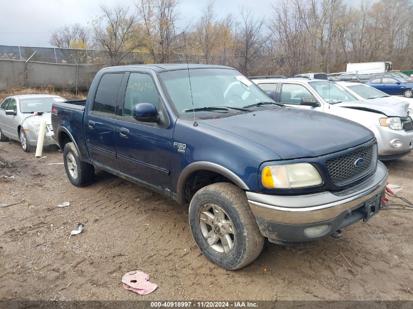 2002 Ford F-150 Lariat/Xlt VIN: 1FTRW08L72KB39635 Lot: 40918997