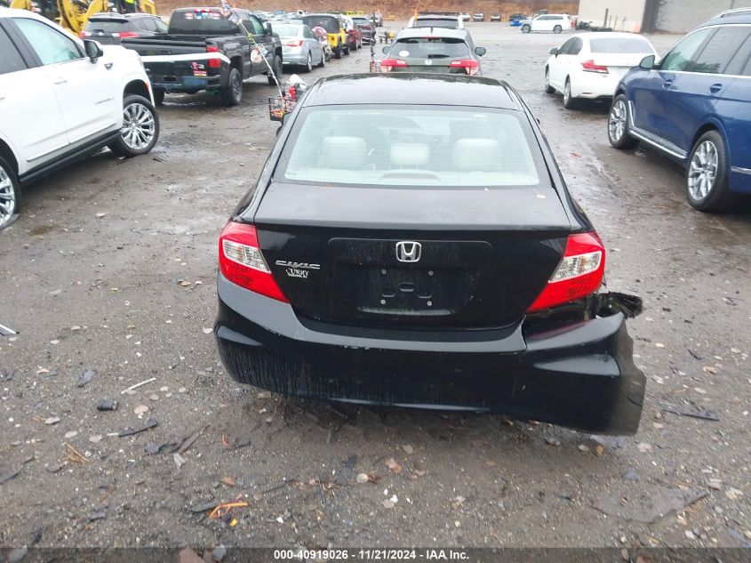 2012 Honda Civic Ex VIN: 2HGFB2F88CH522499 Lot: 40919026