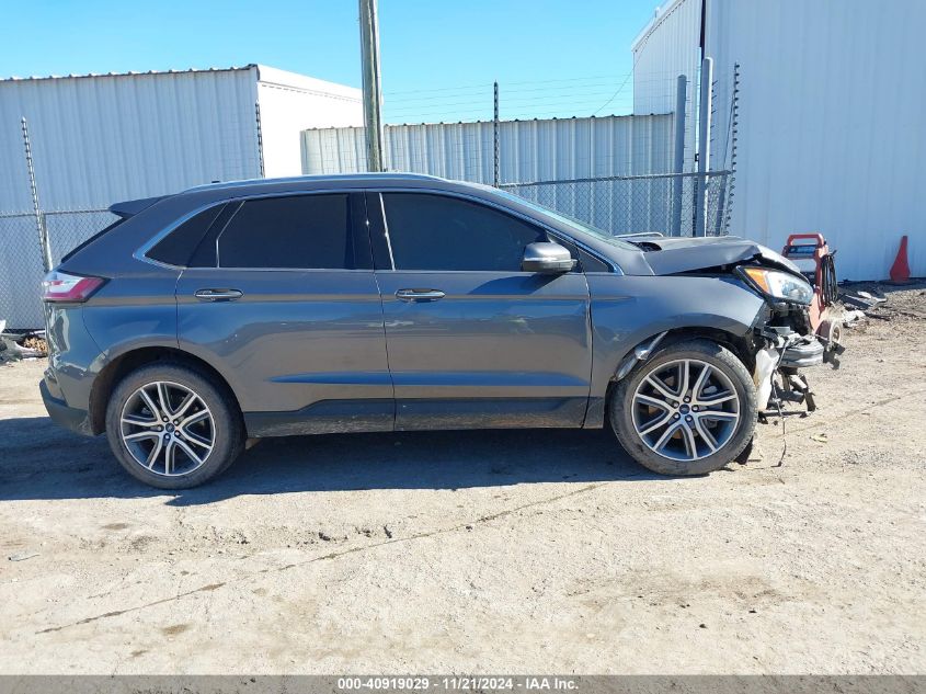 2022 Ford Edge Titanium VIN: 2FMPK4K98NBA74344 Lot: 40919029