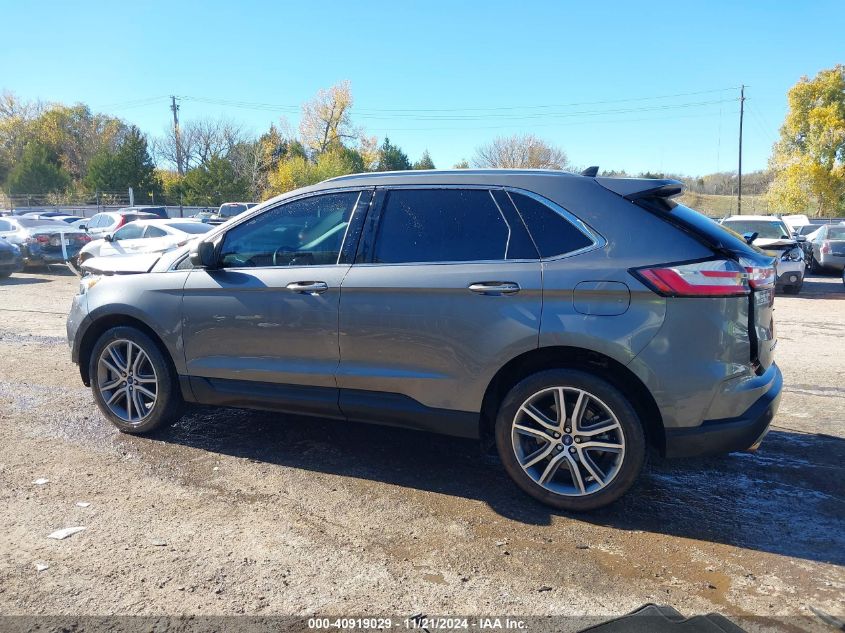 2022 Ford Edge Titanium VIN: 2FMPK4K98NBA74344 Lot: 40919029