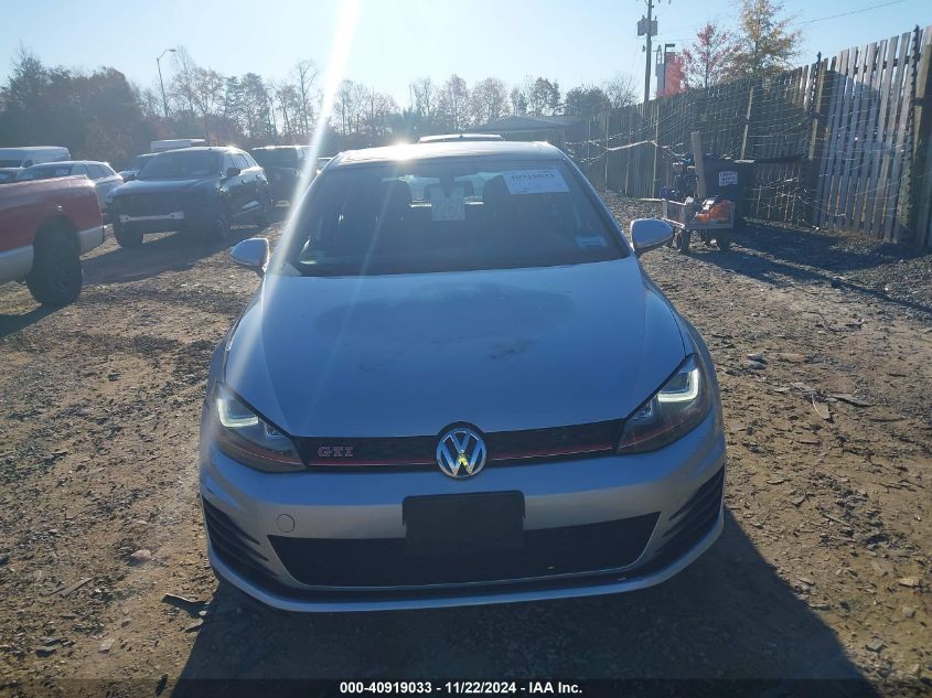 2016 Volkswagen Golf Gti Autobahn W/Performance Package 4-Door VIN: 3VW447AU6GM020855 Lot: 40919033