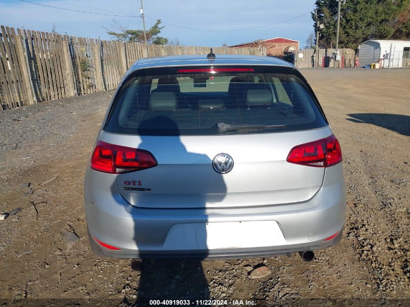 2016 VOLKSWAGEN GOLF GTI AUTOBAHN W/PERFORMANCE PACKAGE 4-DOOR - 3VW447AU6GM020855