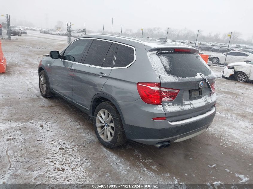 2013 BMW X3 xDrive28I VIN: 5UXWX9C53D0A08733 Lot: 40919035