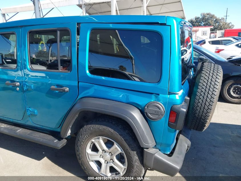 2020 Jeep Wrangler Unlimited Sport S 4X4 VIN: 1C4HJXDN4LW282238 Lot: 40919078