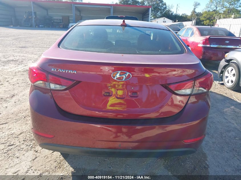 2015 Hyundai Elantra Se VIN: 5NPDH4AEXFH642541 Lot: 40919154