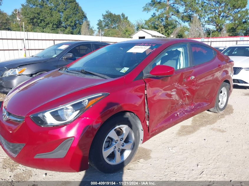 2015 Hyundai Elantra Se VIN: 5NPDH4AEXFH642541 Lot: 40919154