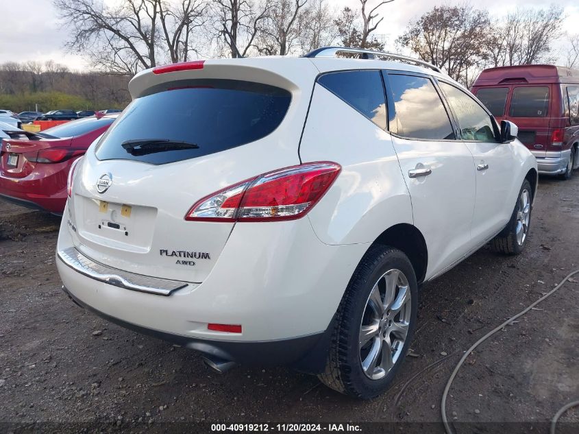 VIN JN8AZ1MW3EW509264 2014 Nissan Murano, LE no.4