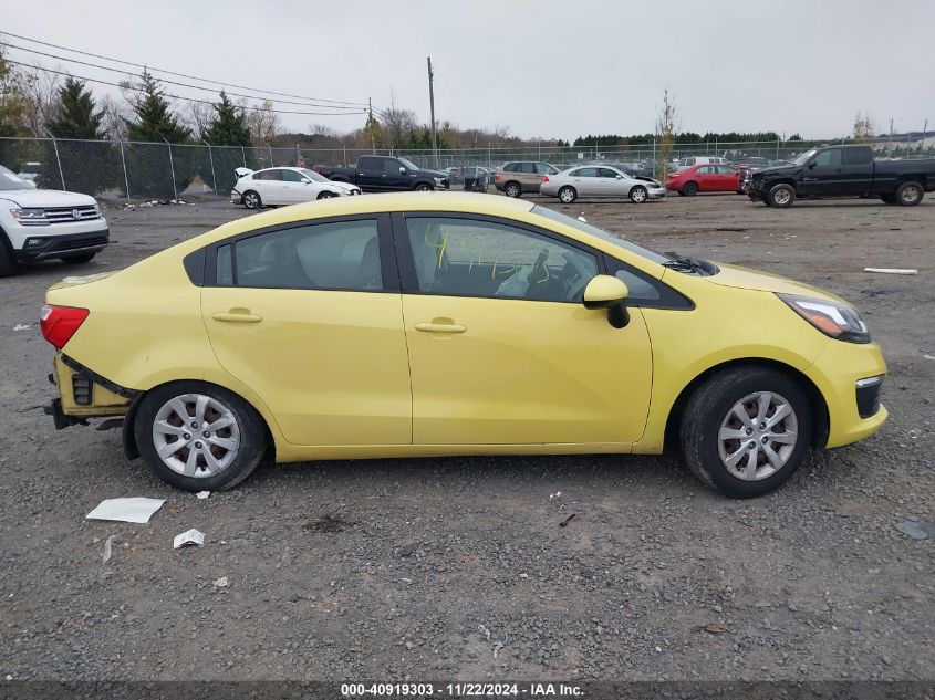 2016 Kia Rio Lx VIN: KNADM4A36G6561622 Lot: 40919303