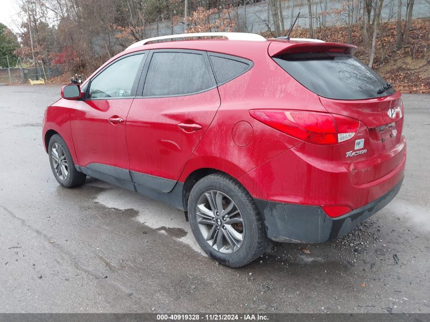 2014 Hyundai Tucson Se VIN: KM8JUCAG4EU917833 Lot: 40919328