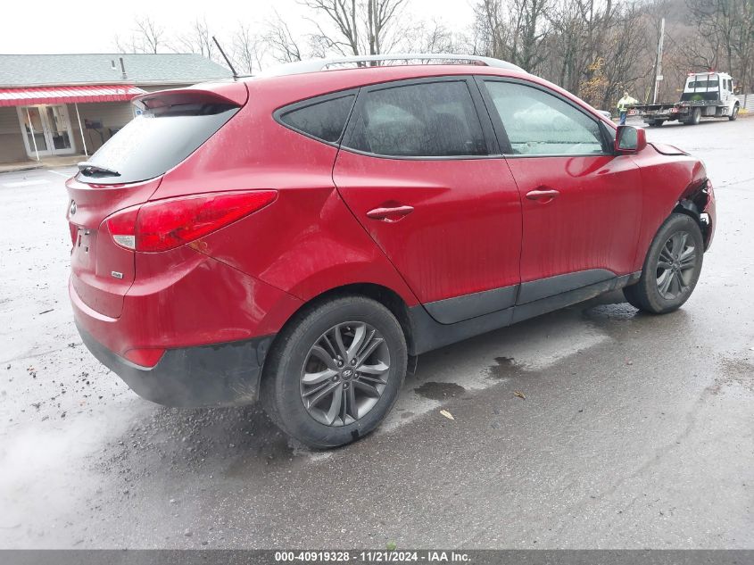 2014 Hyundai Tucson Se VIN: KM8JUCAG4EU917833 Lot: 40919328