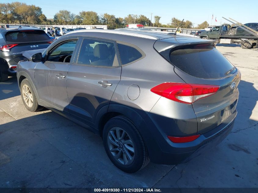 2016 Hyundai Tucson Se VIN: KM8J33A43GU109971 Lot: 40919380