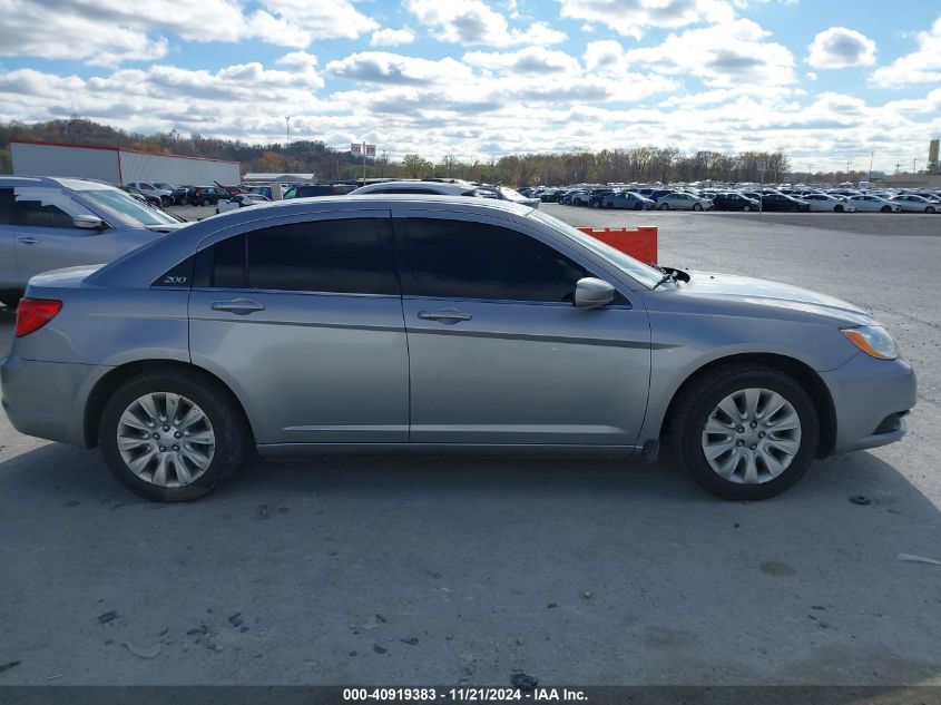 2013 Chrysler 200 Lx VIN: 1C3CCBABXDN685881 Lot: 40919383