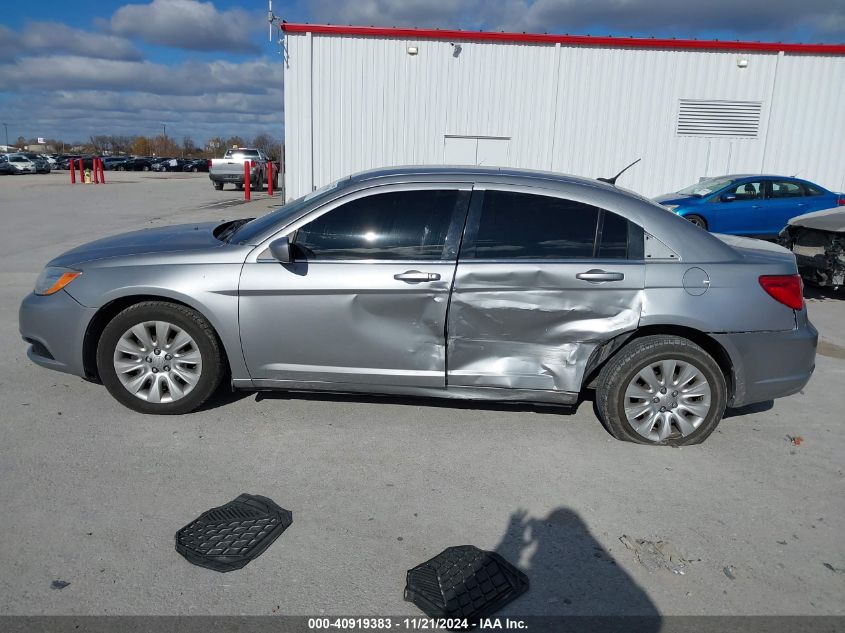 2013 Chrysler 200 Lx VIN: 1C3CCBABXDN685881 Lot: 40919383