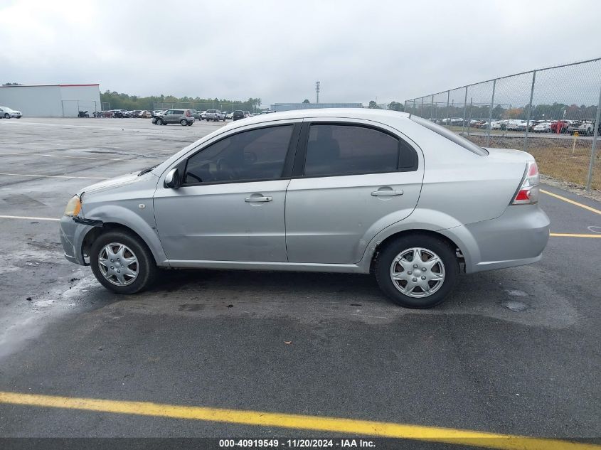 2007 Chevrolet Aveo Ls VIN: KL1TD56607B183951 Lot: 40919549