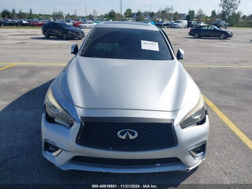 2018 Infiniti Q50 3.0T Luxe VIN: JN1EV7AP1JM591822 Lot: 40919551