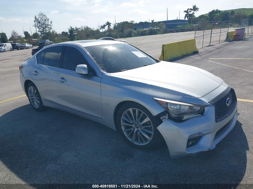 2018 Infiniti Q50 3.0T Luxe VIN: JN1EV7AP1JM591822 Lot: 40919551