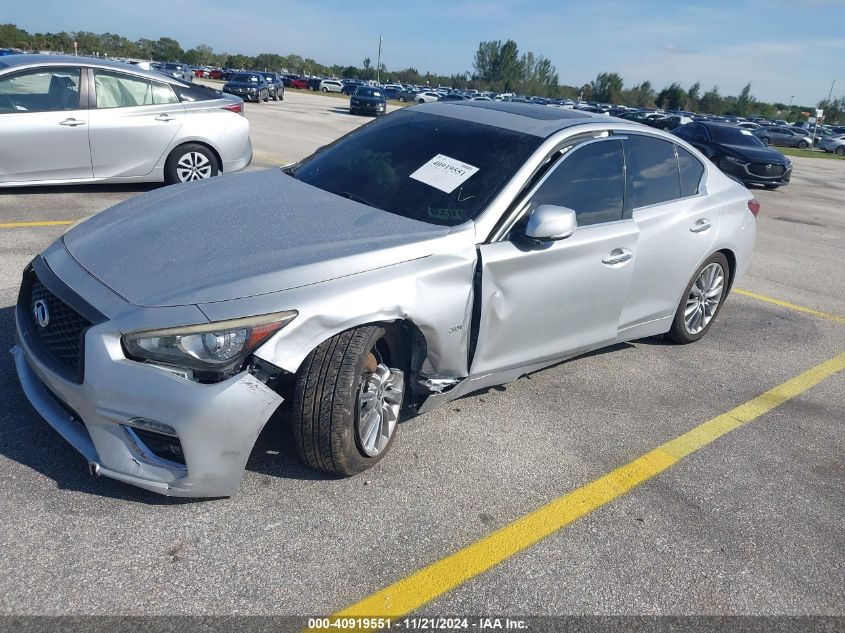 2018 Infiniti Q50 3.0T Luxe VIN: JN1EV7AP1JM591822 Lot: 40919551