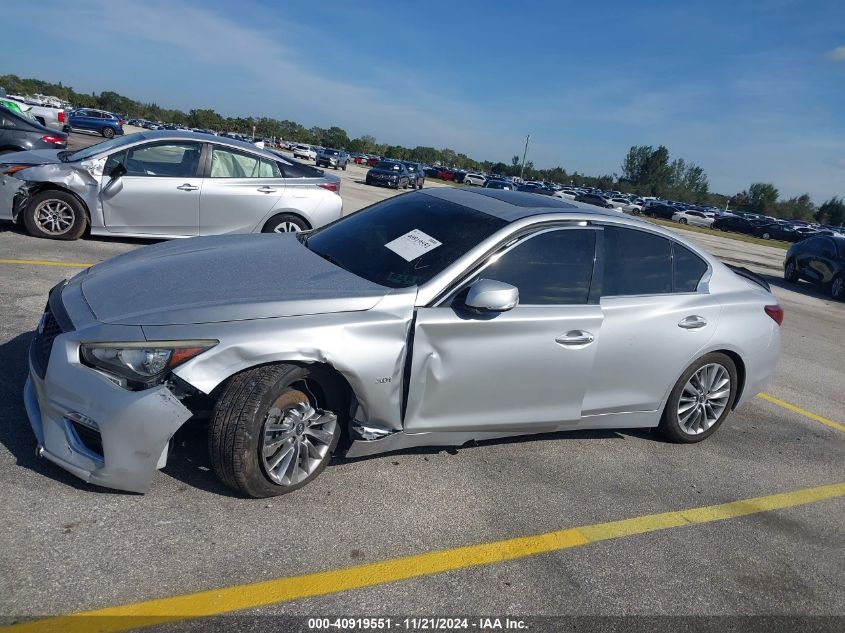 2018 Infiniti Q50 3.0T Luxe VIN: JN1EV7AP1JM591822 Lot: 40919551