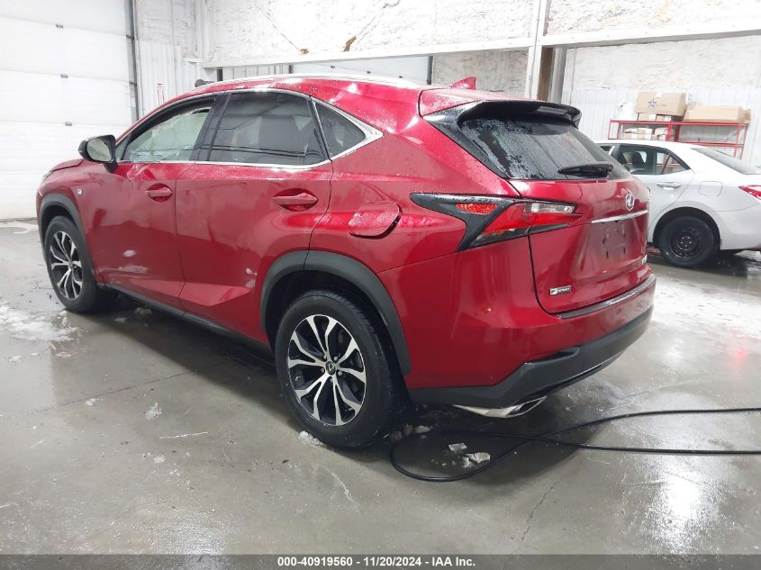 VIN JTJBARBZ3H2106042 2017 Lexus NX, 200T/Base/F Sport no.3