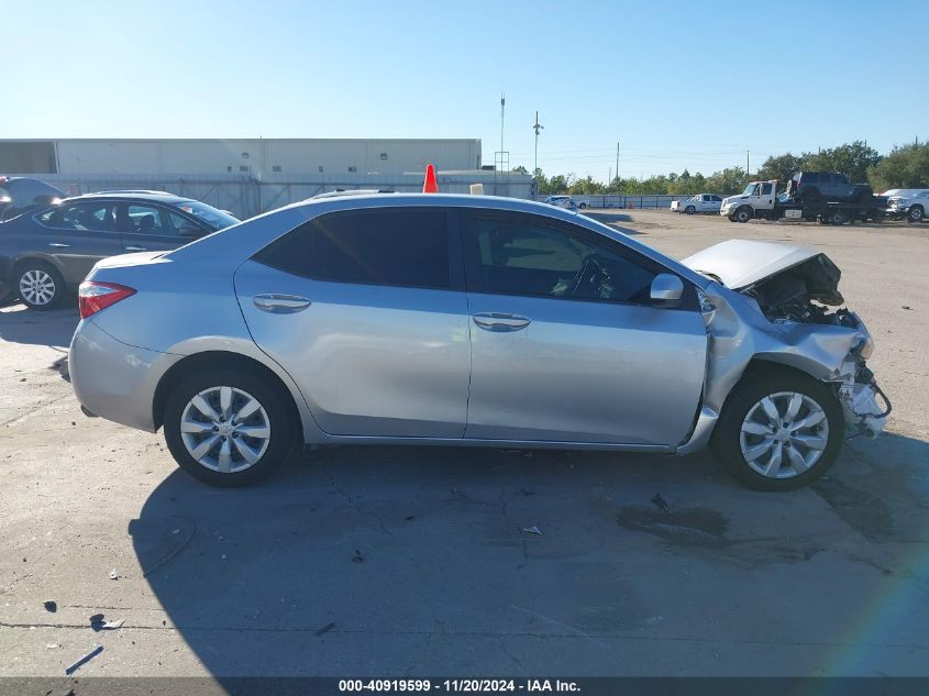 2016 Toyota Corolla Le VIN: 5YFBURHE4GP500180 Lot: 40919599