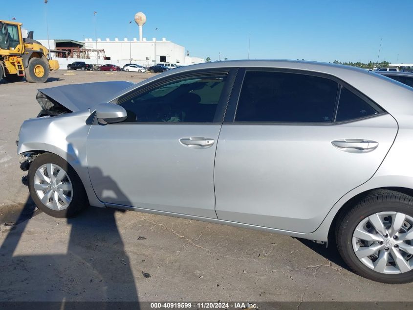 2016 Toyota Corolla Le VIN: 5YFBURHE4GP500180 Lot: 40919599