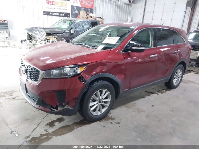 2020 Kia Sorento 2.4L Lx VIN: 5XYPGDA39LG623965 Lot: 40919627