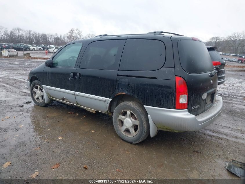 2001 Nissan Quest Gxe VIN: 4N2ZN15T61D824951 Lot: 40919758