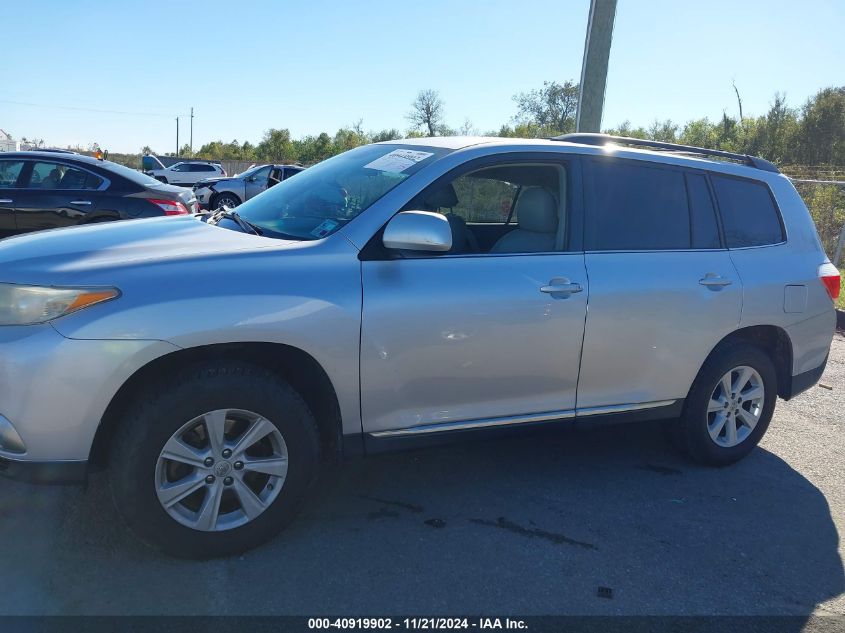 2013 Toyota Highlander Base Plus V6 VIN: 5TDZK3EH1DS138568 Lot: 40919902