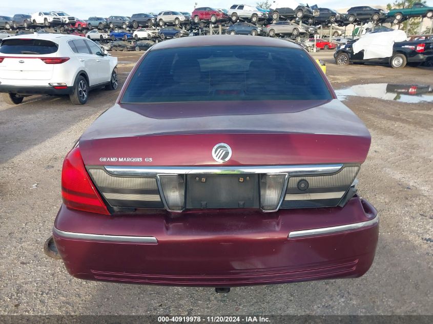 2008 Mercury Grand Marquis Gs VIN: 2MEFM74VX8X659101 Lot: 40919978