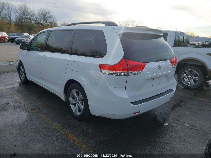 2013 Toyota Sienna Le V6 8 Passenger VIN: 5TDKK3DC9DS381360 Lot: 40920008