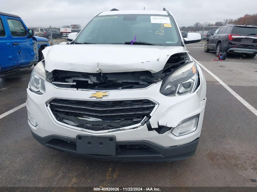 2016 Chevrolet Equinox Lt VIN: 2GNFLFEK0G6185903 Lot: 40920026