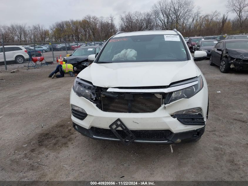 2017 Honda Pilot Elite VIN: 5FNYF6H0XHB092899 Lot: 40920056