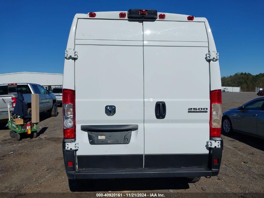 2023 Ram Promaster 2500 High Roof 159 Wb VIN: 3C6LRVDG5PE588140 Lot: 40920161