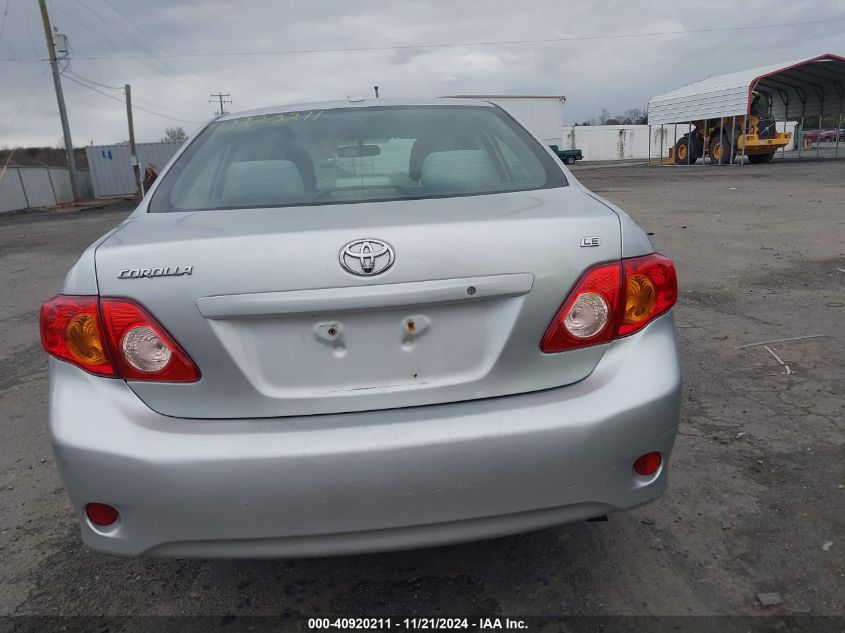 2010 Toyota Corolla Le VIN: 1NXBU4EE8AZ209324 Lot: 40920211