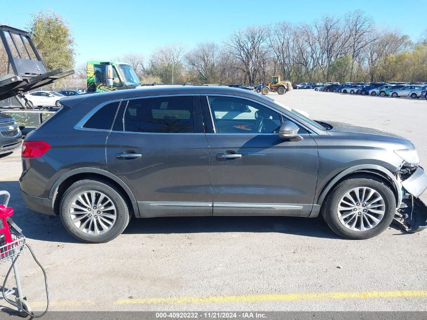 2017 Lincoln Mkx Select VIN: 2LMPJ6KR7HBL16225 Lot: 40920232